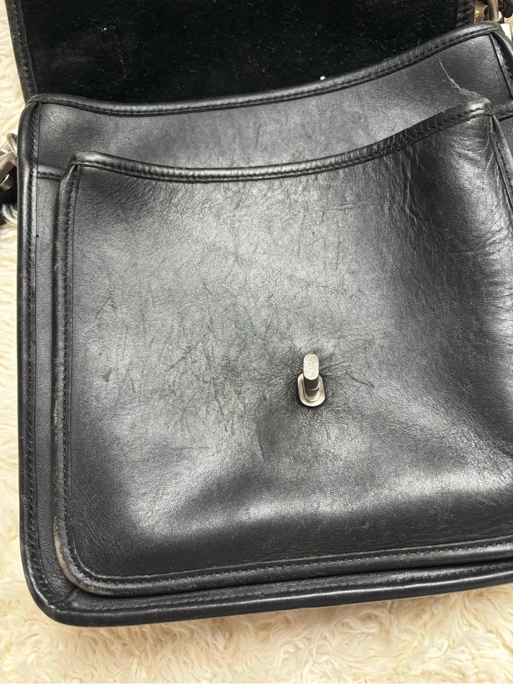 Kirkland Signature Black Leather Women's Satchel Crossbody